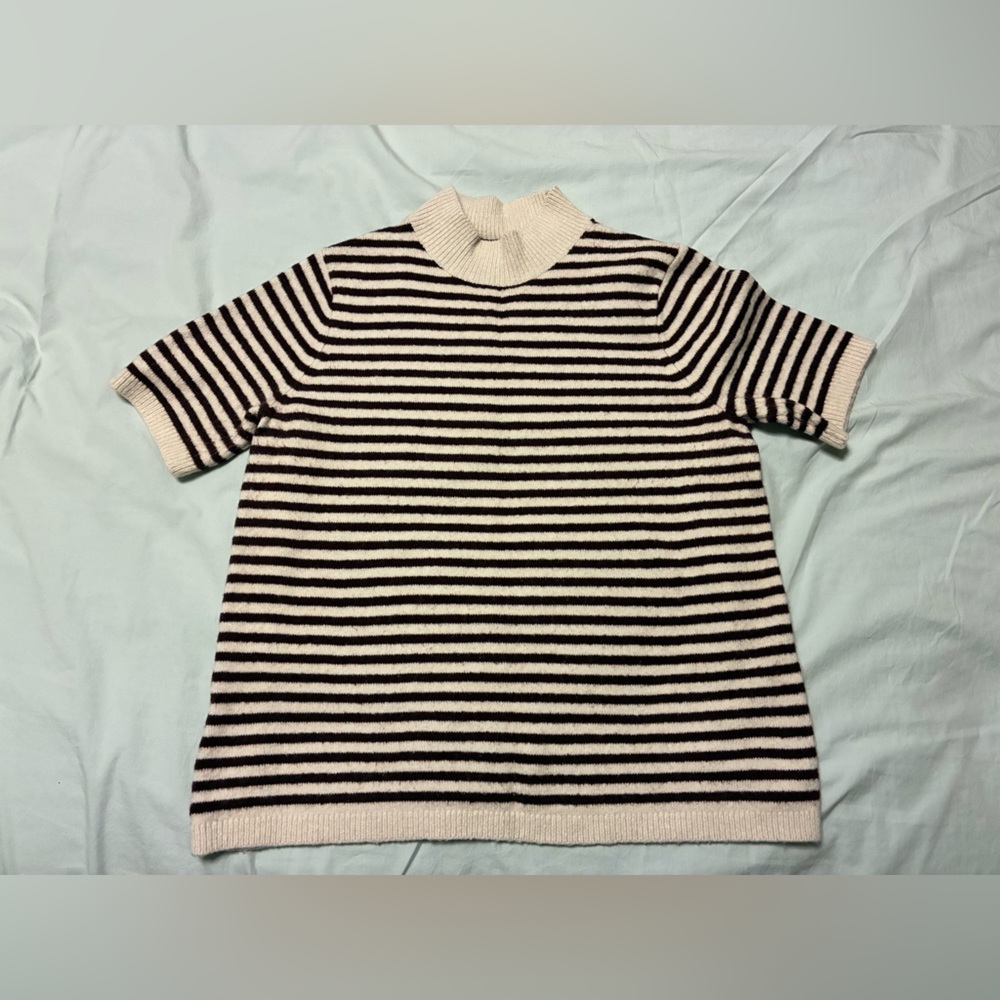 Striped Brown and Cream Sweater